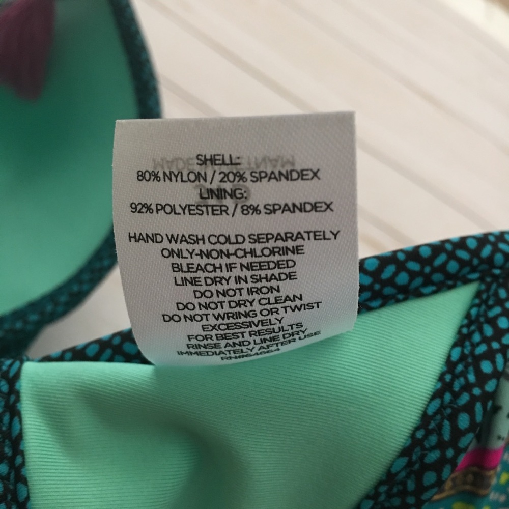 Shade & Shore Swim  Top Floral Ruched Beaded Trim Underwire Tassel Adjustable - Picture 8 of 8